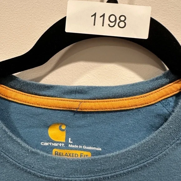 Carhartt Men's Blue T-Shirt - Picture 2 of 3